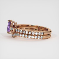 0.82 Ct. Sapphire Ring, 14K Rose Gold 4