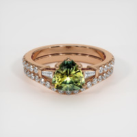 1.28 Ct. Bi Color Sapphire Ring, 18K Rose Gold 1
