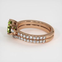 1.28 Ct. Bi Color Sapphire Ring, 18K Rose Gold 4