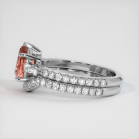 2.00 Ct. Sapphire Ring, 14K White Gold 4