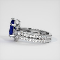 2.05 Ct. Sapphire Ring, 14K White Gold 4