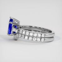 1.66 Ct. Blue Sapphire Ring, 18K White Gold 4
