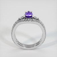 1.38 Ct. Purple Sapphire Ring, 18K White Gold 3