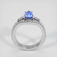 1.52 Ct. Blue Sapphire Ring, 18K White Gold 3