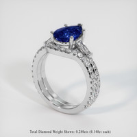 2.05 Ct. Sapphire Ring, 18K White Gold 2