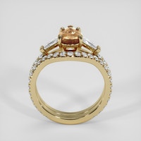 1.27 Ct. Greenish Brown Sapphire Ring, 10K Yellow Gold 3
