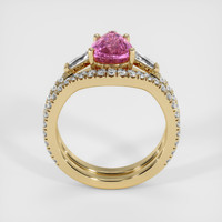 2.07 Ct. Pink Sapphire Ring, 14K Yellow Gold 3