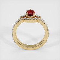 1.01 Ct. Ruby Ring, 14K Yellow Gold 3