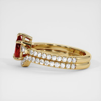 1.01 Ct. Ruby Ring, 14K Yellow Gold 4
