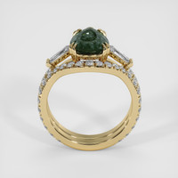 3.08 Ct. Bluish Green Sapphire Ring, 14K Yellow Gold 3