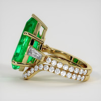 7.61 Ct. Emerald Ring, 18K Yellow Gold 4