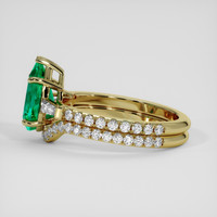 1.67 Ct. Emerald Ring, 18K Yellow Gold 4