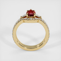 1.01 Ct. Ruby Ring, 18K Yellow Gold 3