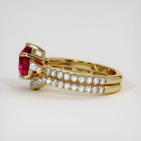 2.01 Ct. Ruby Ring, 18K Yellow Gold 4