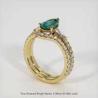 1.48 Ct. Sapphire Ring, 18K Yellow Gold 2