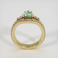 1.05 Ct. Green Sapphire Ring, 18K Yellow Gold 3