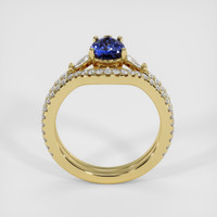 0.99 Ct. Blue Sapphire Ring, 18K Yellow Gold 3