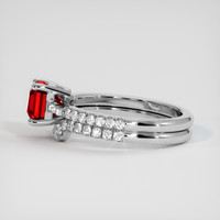 1.65 Ct. Ruby Ring, 14K White Gold 4