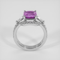 3.20 Ct. Purple Sapphire Ring, 14K White Gold 3