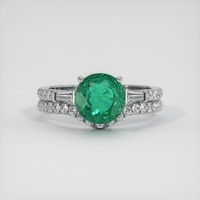 2.16 Ct. Emerald Ring, Platinum 950 1