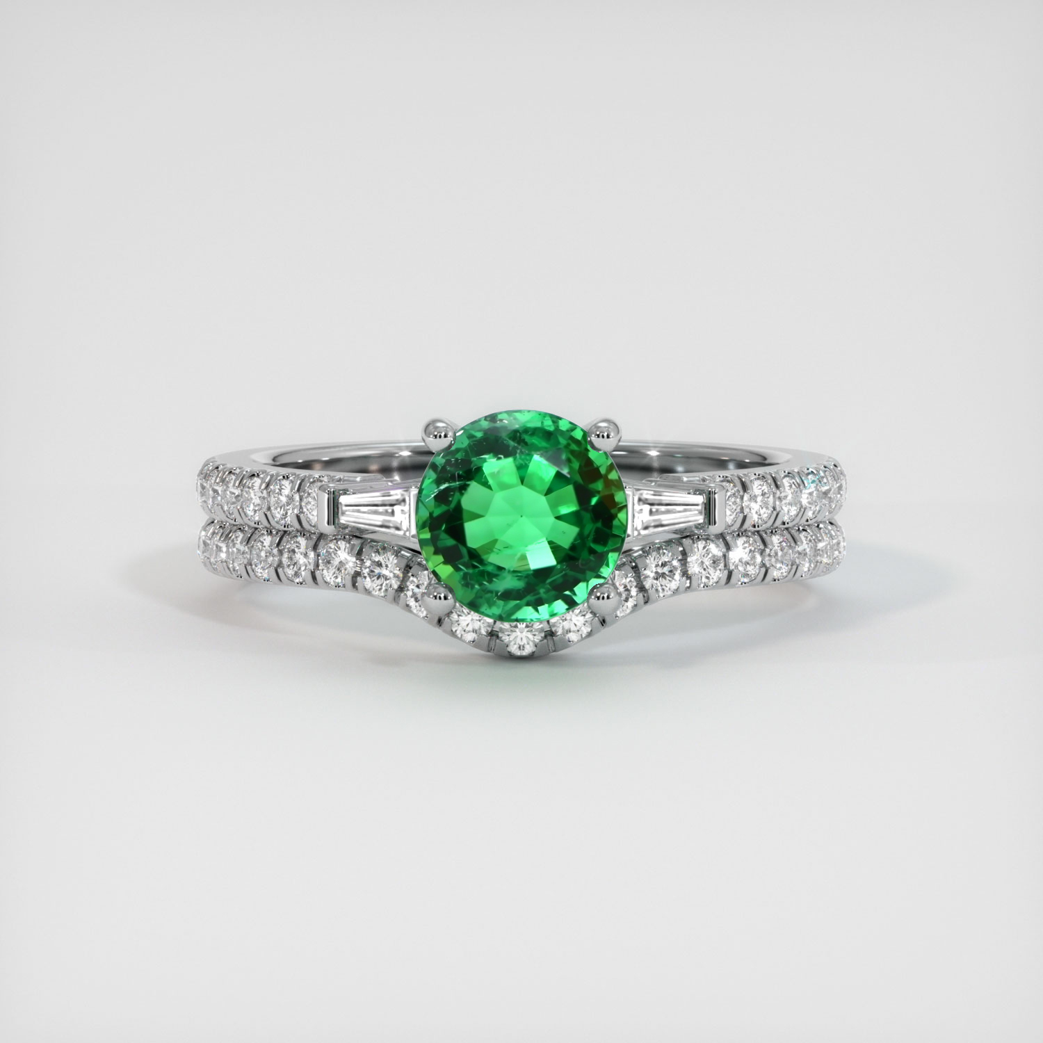 Emerald Ring 1.16 Ct. 18K White Gold | The Natural Emerald Company