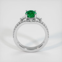 1.16 Ct. Emerald Ring, 18K White Gold 3