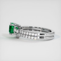 1.16 Ct. Emerald Ring, 18K White Gold 4