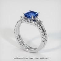1.47 Ct. Sapphire Ring, Platinum 950 2