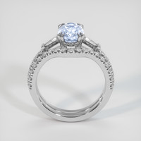 2.10 Ct. Blue Sapphire Ring, Platinum 950 3