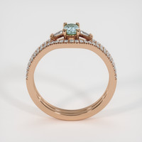 0.52 Ct. Sapphire Ring, 14K Rose Gold 3