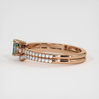 0.52 Ct. Sapphire Ring, 14K Rose Gold 4