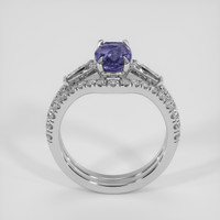 2.41 Ct. Violet Sapphire Ring, 14K White Gold 3