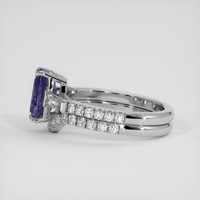 2.41 Ct. Violet Sapphire Ring, 14K White Gold 4