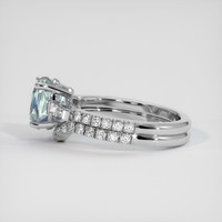 2.25 Ct. Bi Color Sapphire Ring, 18K White Gold 4