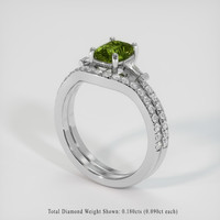 1.20 Ct. Sapphire Ring, 18K White Gold 2