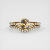 1.69 Ct. Bi Color Sapphire Ring, 14K Yellow Gold 1