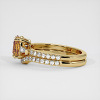 1.69 Ct. Bi Color Sapphire Ring, 14K Yellow Gold 4