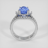 2.68 Ct. Blue Sapphire Ring, Platinum 950 3