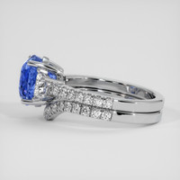 2.68 Ct. Blue Sapphire Ring, Platinum 950 4