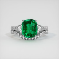 2.52 Ct. Emerald Ring, Platinum 950 1