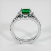 0.99 Ct. Emerald Ring, Platinum 950 3