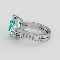 3.42 Ct. Emerald Ring, Platinum 950 4