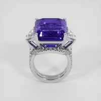 30.76 Ct. Violet Tanzanite Ring, Platinum 950 3