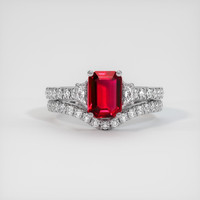 1.55 Ct. Ruby Ring, Platinum 950 1