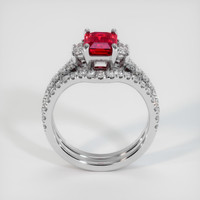 1.55 Ct. Ruby Ring, Platinum 950 3