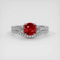 1.68 Ct. Ruby Ring, Platinum 950 1