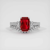 2.01 Ct. Ruby Ring, Platinum 950 1