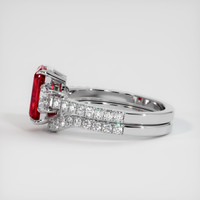 2.01 Ct. Ruby Ring, Platinum 950 4