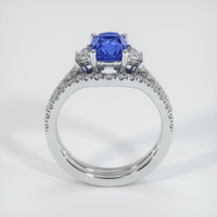 2.00 Ct. Blue Sapphire Ring, Platinum 950 3