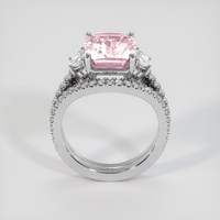 8.46 Ct. Peach Sapphire Ring, Platinum 950 3